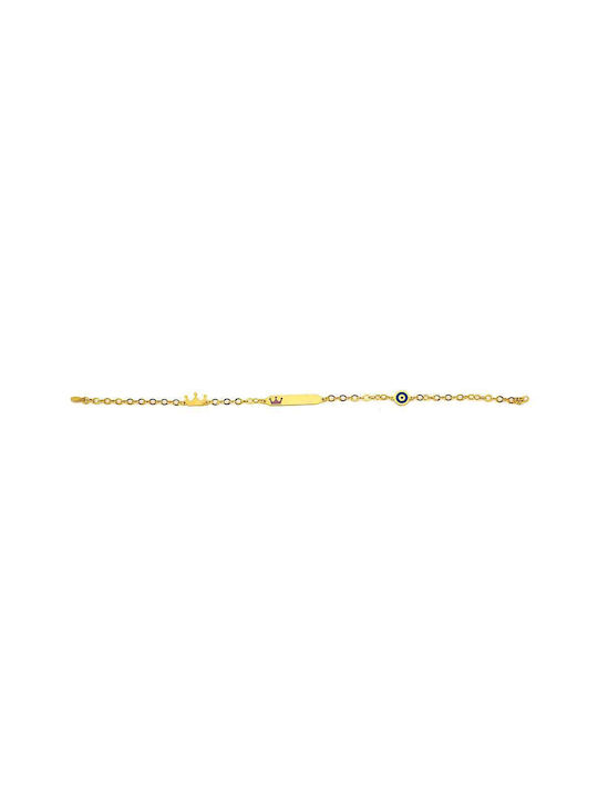 Goldsmith Gold Identity Bracelet K14 Girl White Gold