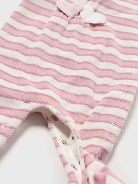 Mayoral Baby Strampler Samt Baby Pink