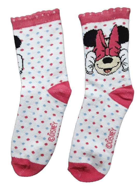 Disney Παιδικές Κάλτσες Minnie White, Pink