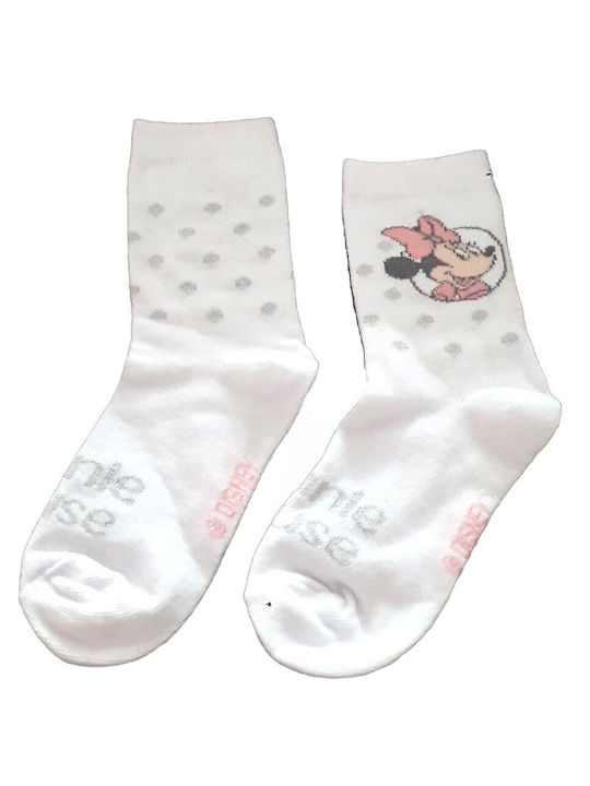 Disney Kids' Socks White