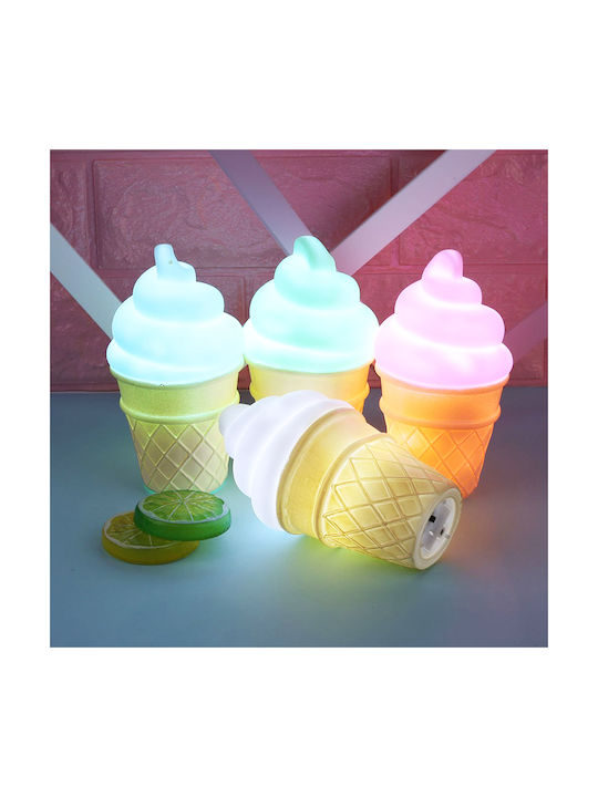 Beboulino Kids Decorative Lamp Ice cream Pink 7x14cm