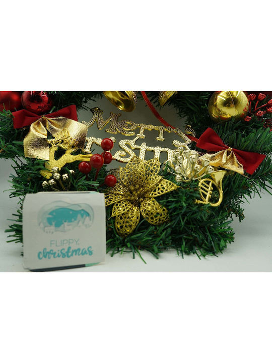 Weihnachtsdekoration Kunststoff Kranz mit Durchmesser 40cm. Flippy