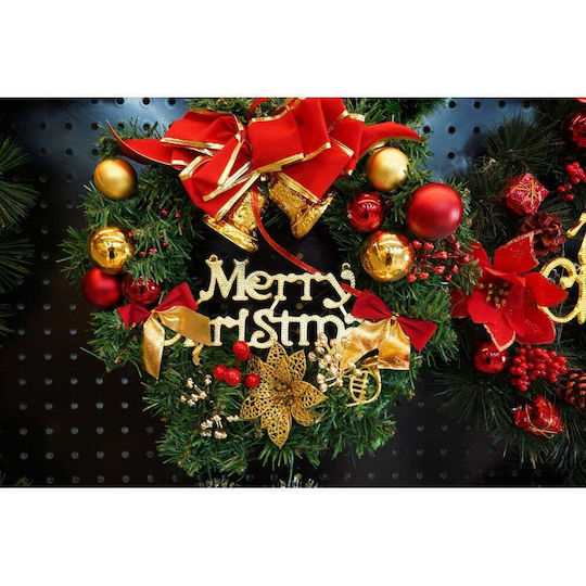 Crăciun Decorativ Plastic Coroană de flori cu Diametru 40cm. Flippy