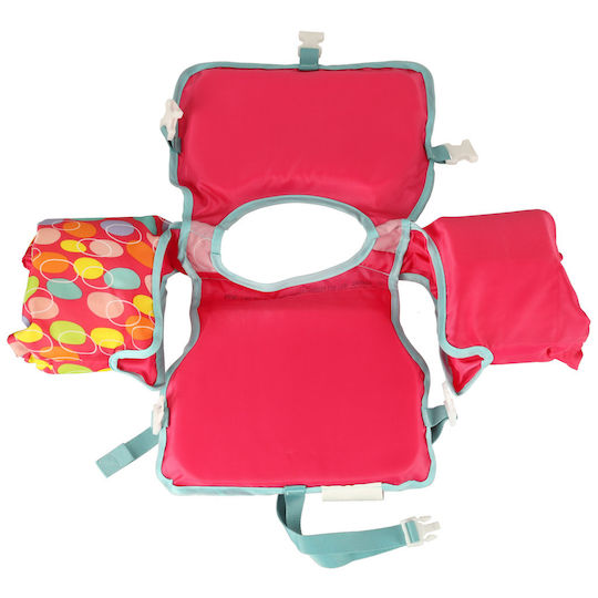 ikonka Kids' Life Jacket Inflatable Pink