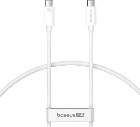 Baseus Superior 2 USB 4 Video Cable USB-C Male - USB-C 240W PD White 1.8m P10365200211-05