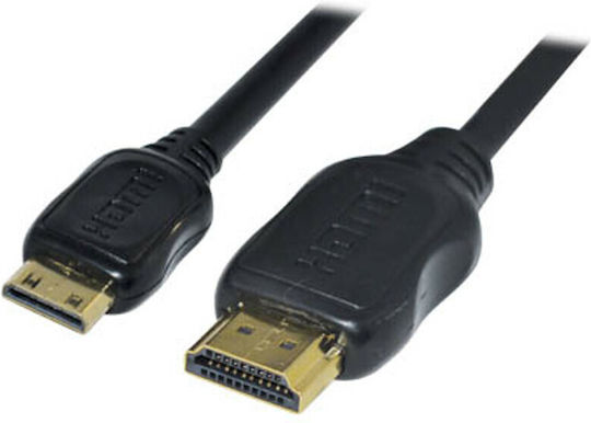 Valueline HDMI 1.4 High Speed 1080p 120Hz Cable HDMI male - mini HDMI male 2.5m Μαύρο