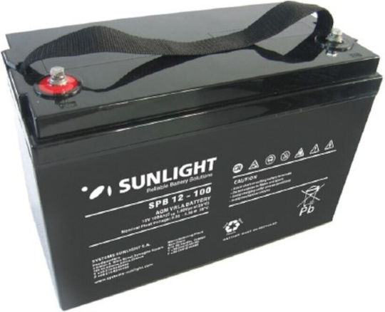 SunLight SPB 12-100 Μπαταρία UPS με Χωρητικότητα 100Ah και Τάση 12V 1τμχ