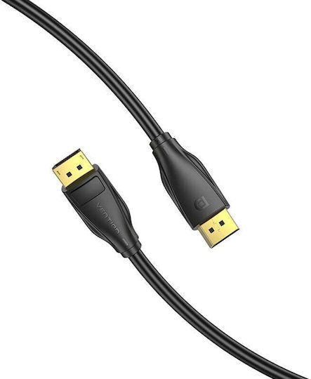 Vention Cable DisplayPort male - DisplayPort male 3m Μαύρο (HCDBI)