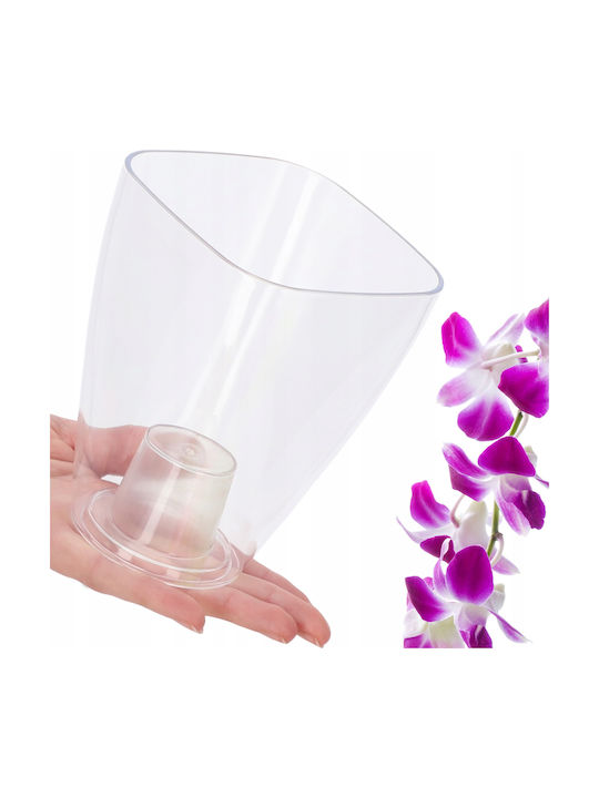 Kadax Orchid Pot Cover Plastic Flower Pot 9cm Transparent
