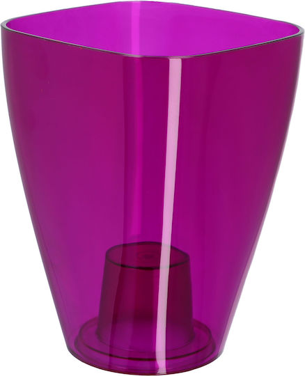 Kadax Orchideen-Übertopf Kunststoff Pflanze 9cm Lila