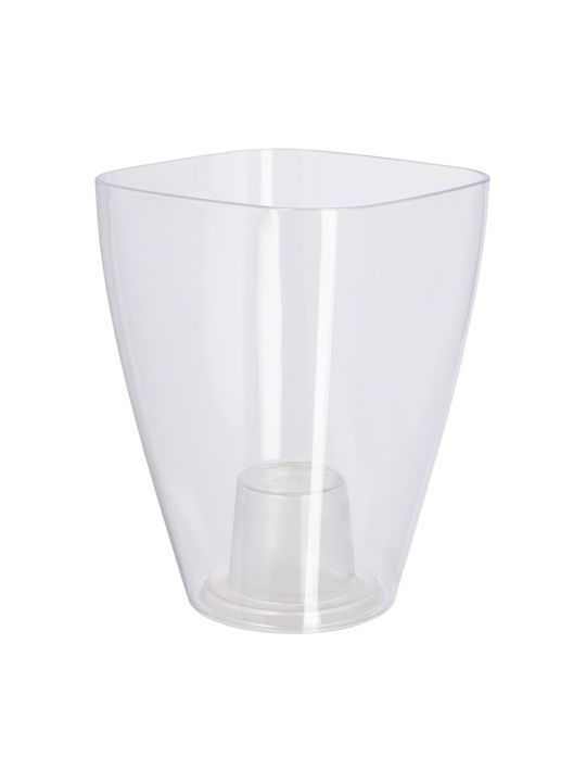 Kadax Orchid Pot Cover Plastic Flower Pot 9cm Transparent