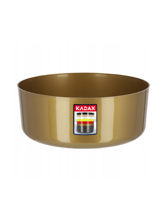 Kadax Γλάστρα Πλαστική Χρυσή 26x26εκ.