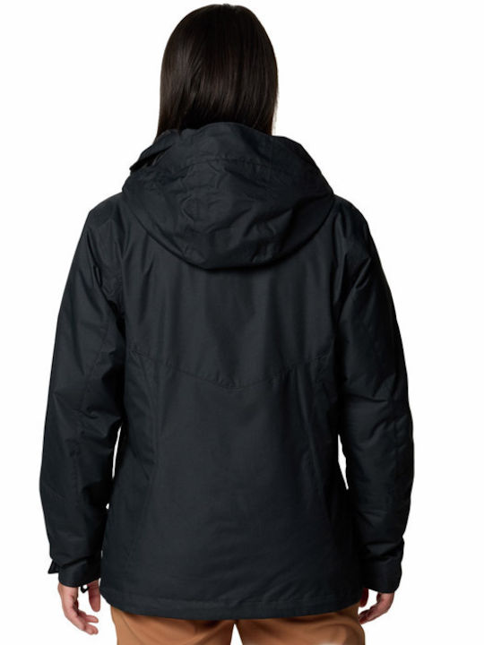 Bugaboo III Women's for Hiking Short Lifestyle Jacket Waterproof and Windproof for Winter with Detachable Hood Black