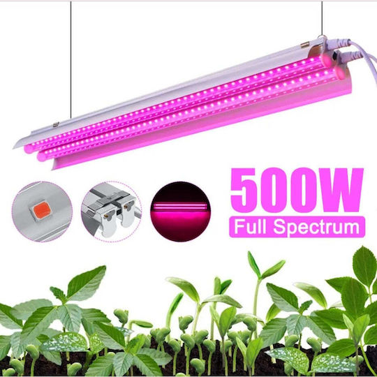 Lampa dublă pentru creșterea plantelor Flippy 50 cm Tehnologie LED T5 Nu afectează plantele Potrivită pentru întregul ciclu de creștere Multicolor