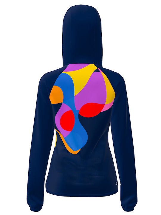 Women's Short Sports Jacket for Winter Dark Blue