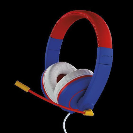 Gioteck XH-100S Over Ear Gaming Headset με σύνδεση 3.5mm Blue/Red