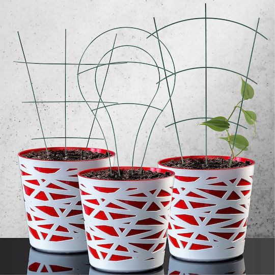 Kadax Plant Support Ladder Flowers Steel Stake Green 6pcs