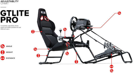 Next Level Racing Simulation Cockpit GΤ LΙΤΕ ΡRΟ για PC ΝLR-S031