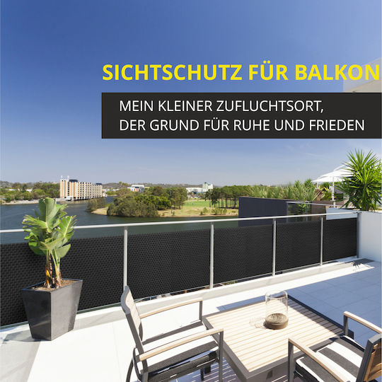 Kadax Schattentrennwand Gray 0.9x7m