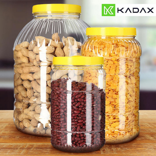 Kadax Βαζάκι Πλαστικό με Καπάκι 2000ml