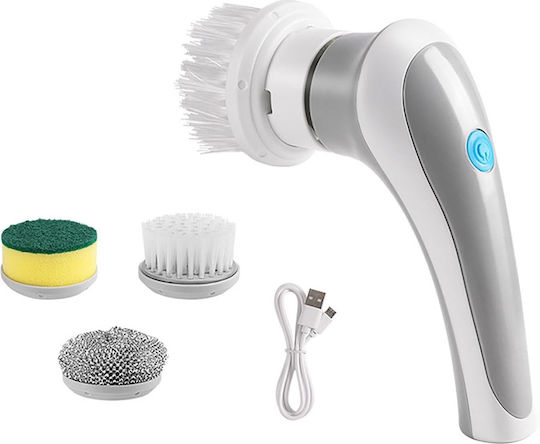 Plastic Rotating Cleaning Brush with Handle