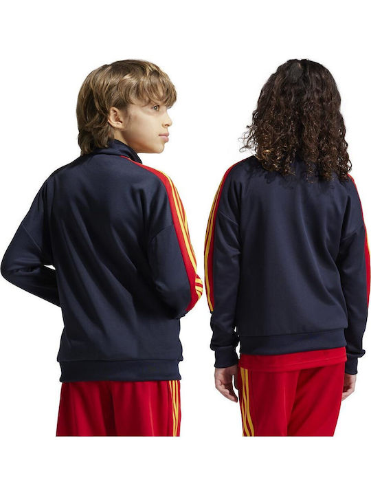 Athletic Kids Cardigan Cotton Navy Blue Tiro