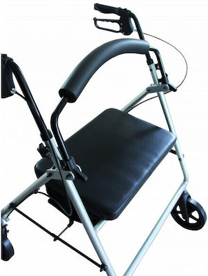 Herdegen Alustyl Max Πτυσσόμενος Περιπατητήρας Rollator Αλουμινίου Ασημί