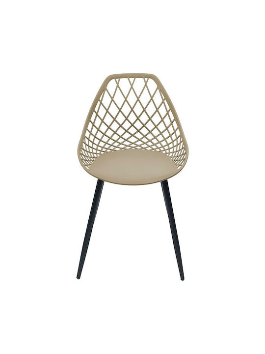 Suan Dining Room Polypropylene Chair Capuccino 56x49x82cm