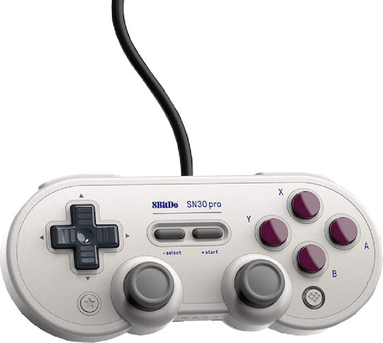 8Bitdo SN30 Pro Wired Gamepad for PC / Switch USB Gray Edition