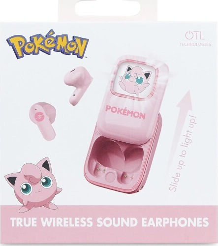 OTL Jiggly Puff Slide In-ear Bluetooth Handsfree Ακουστικά με Θήκη Φόρτισης Ροζ