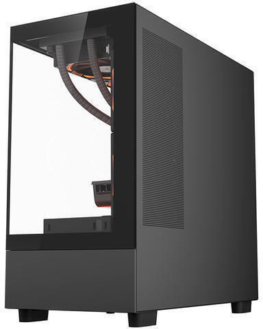 1STPLAYER MIKU Mi5 Gaming Mini-Turm Computergehäuse mit Seitenfenster Schwarz