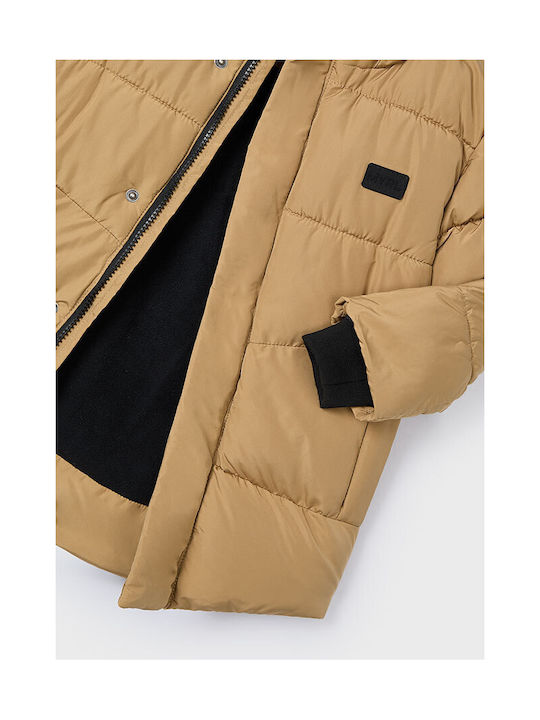 Mayoral Kids Quilted Jacket with Hood BEZ