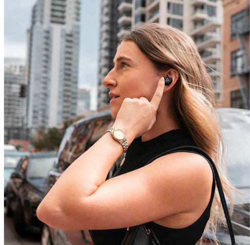 Jlab Epic Lab Edition In-Ear Bluetooth-Freisprecheinrichtung Kopfhörer mit Schweißresistenz und Ladeetui Schwarz