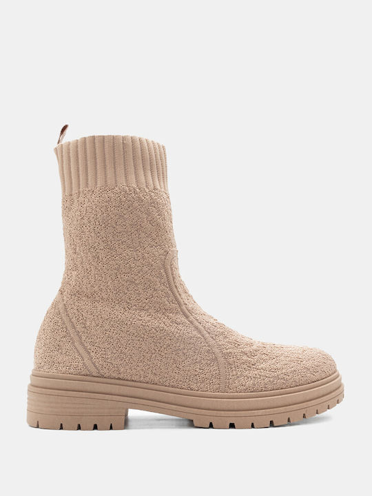 Luigi Damen Knöchelstiefel Beige