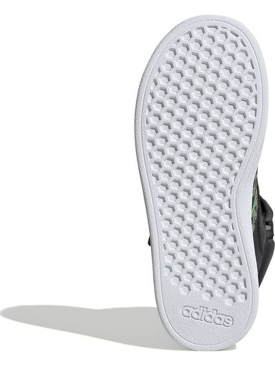 GRAND COURT Παιδικά Sneakers High με Σκρατς Ασημί