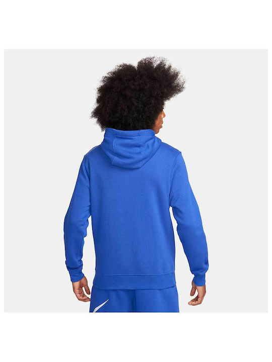 Nike Sportswear Men's Sweatshirt Jacket with Hood Blue