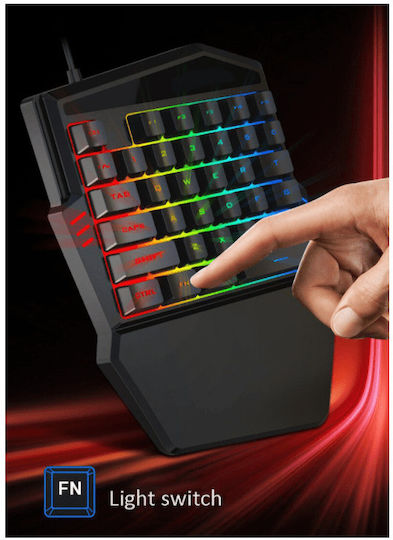 Andowl Q-JP60 Gaming KeyPad με RGB φωτισμό (Αγγλικό US)