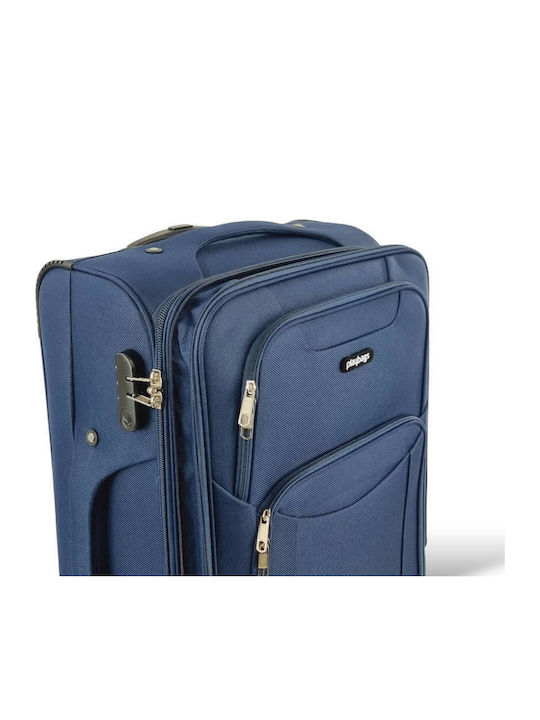 Playbags Голям Куфар Синьо с 4 колела Височина 75см. ps8024-24