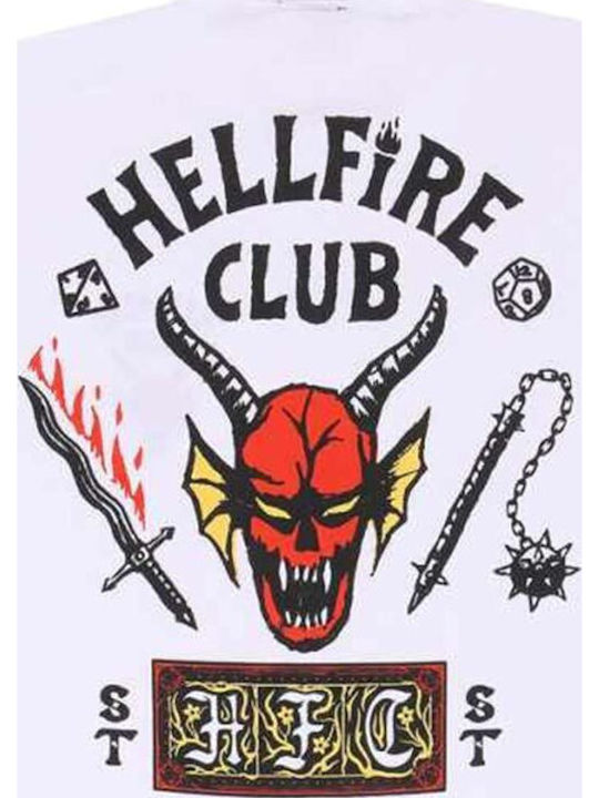 Heroes INC T-shirt Stranger Things Λευκό Βαμβακερό