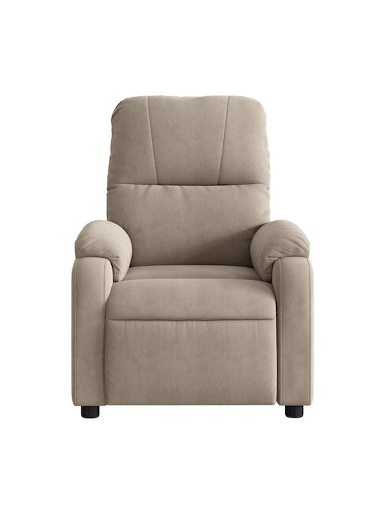 Relaxsessel mit Fußhocker Taupe 75x89.5x103.5cm