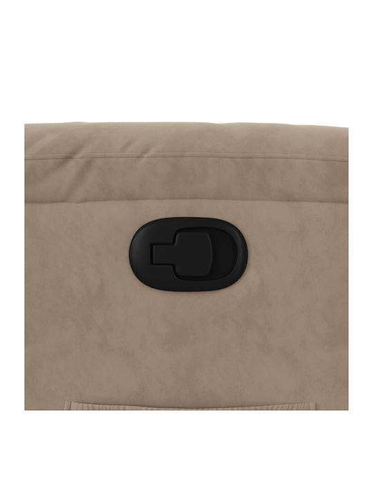 Πολυθρόνα Relax με Υποπόδιο Taupe 75x89.5x103.5cm