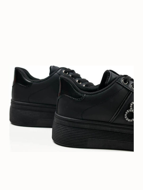 Γυναικεία Flatforms Sneakers Μαύρα