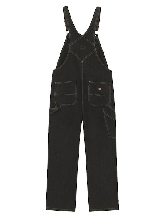 Men's Denim Dungarees with Regular Fit Blue Dark Wash
