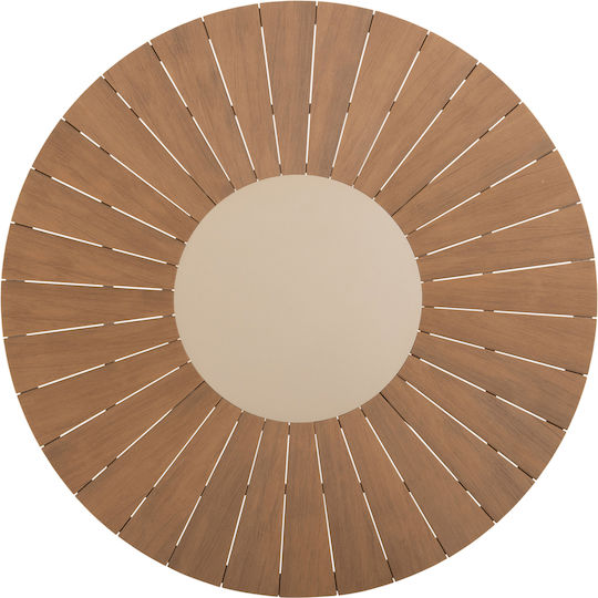 Tisch Stabil Moril Champagne-natural 120x120x74cm