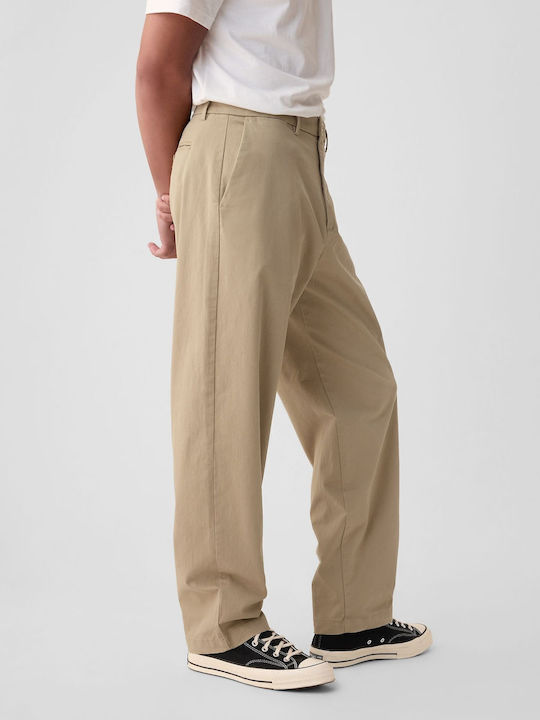 Trousers in Baggy Line khaki