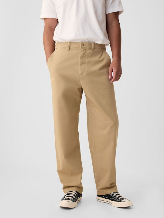 Trousers in Baggy Line khaki