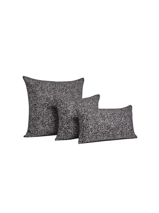 Bed&Bath Decorative Pillow Case from 100% Cotton Black 40x40cm