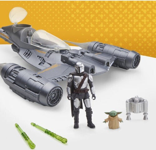 Фигура за Действие The Mandalorian Star Wars Mandalorian Fighter N1 and figurine