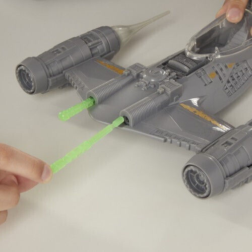 Фигура за Действие The Mandalorian Star Wars Mandalorian Fighter N1 and figurine