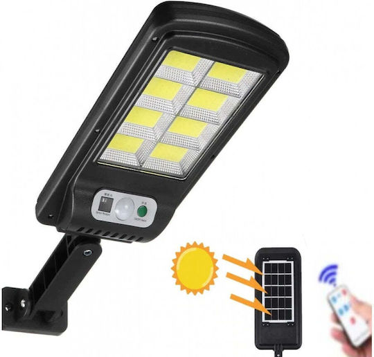 Соларна улична лампа 8 панела 160 LED 30W с индукционен датчик за движение за двор и алея